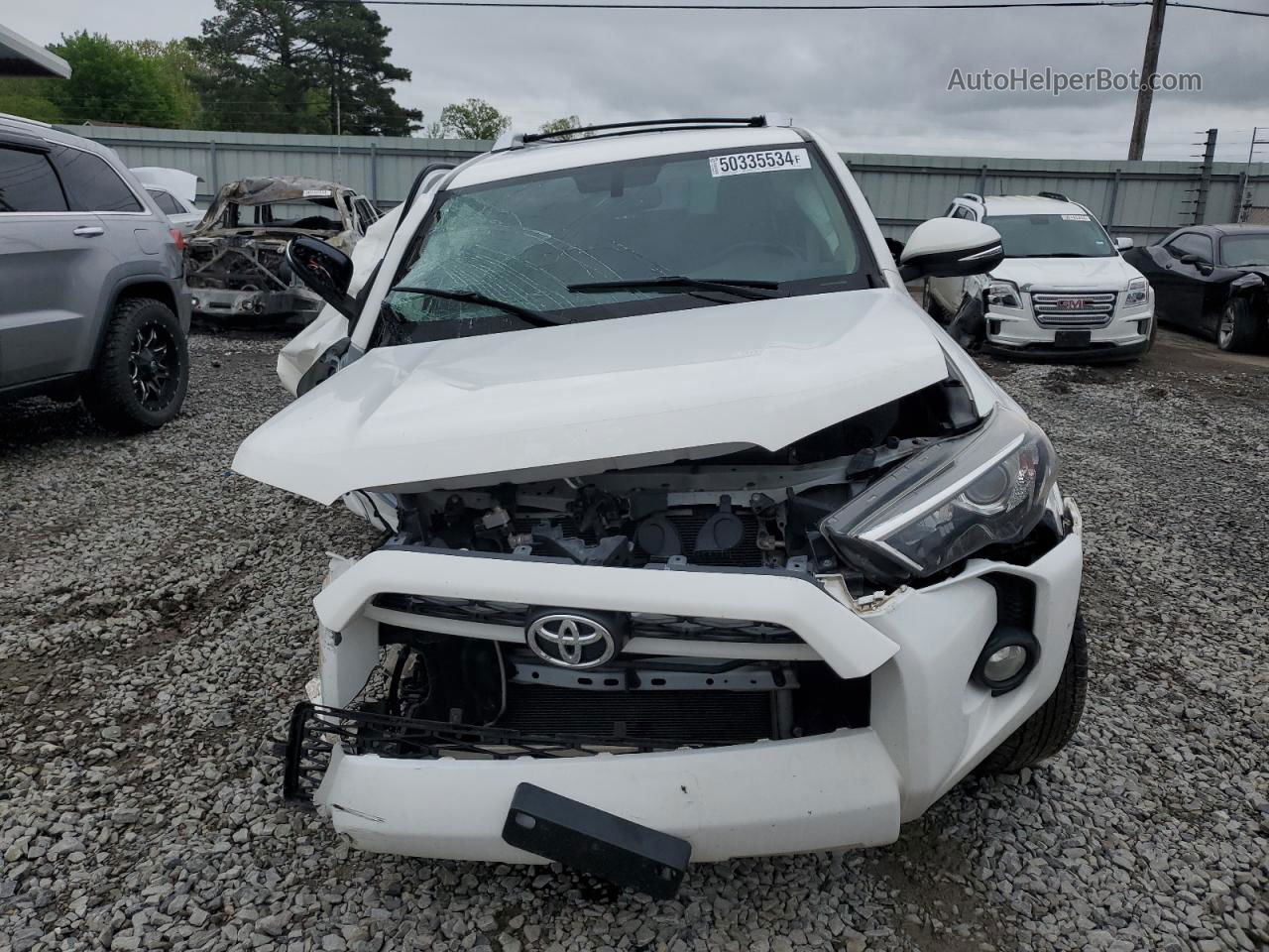 2017 Toyota 4runner Sr5 Белый vin: JTEZU5JR0H5151176