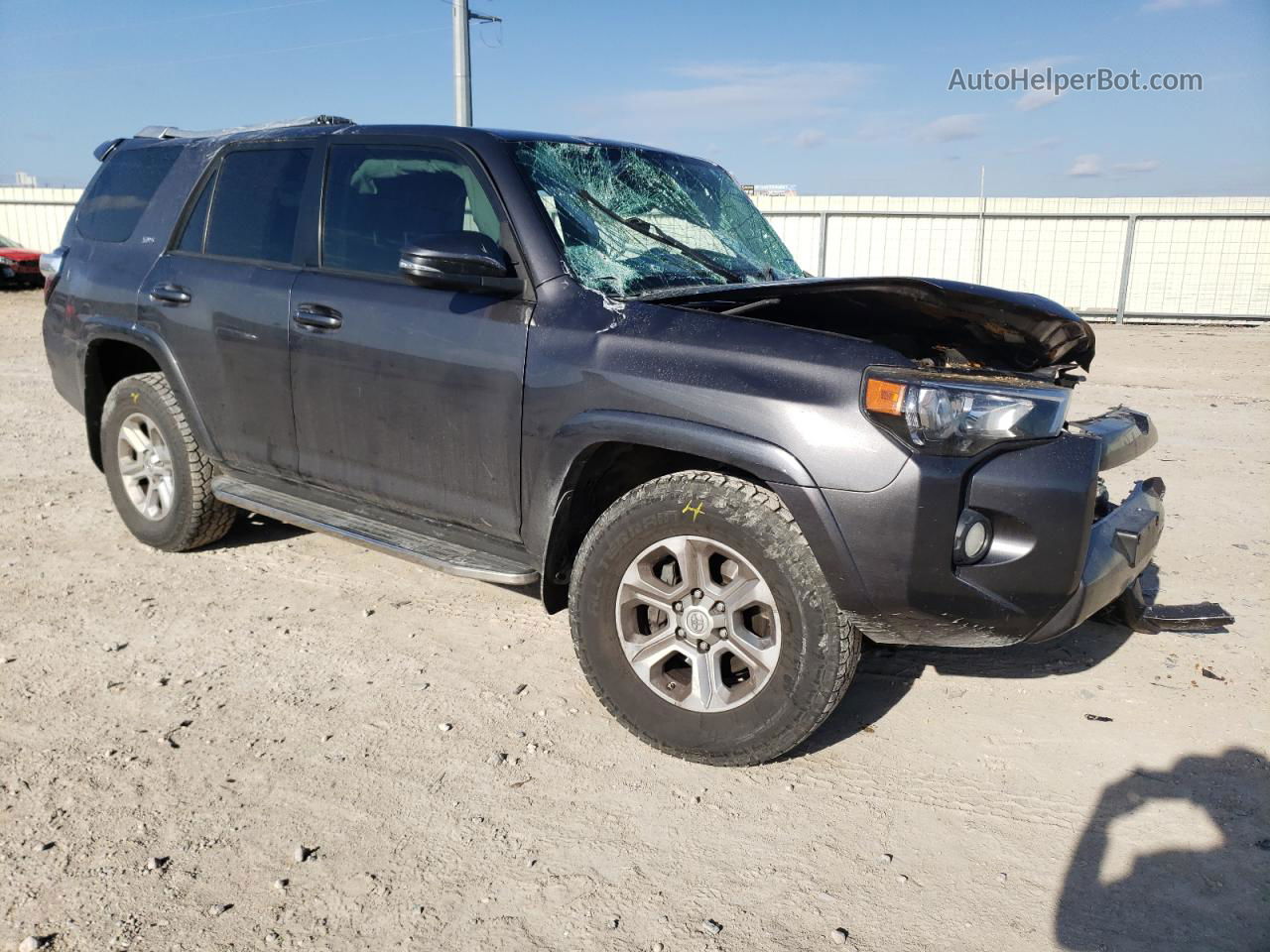 2017 Toyota 4runner Sr5 Gray vin: JTEZU5JR0H5153753