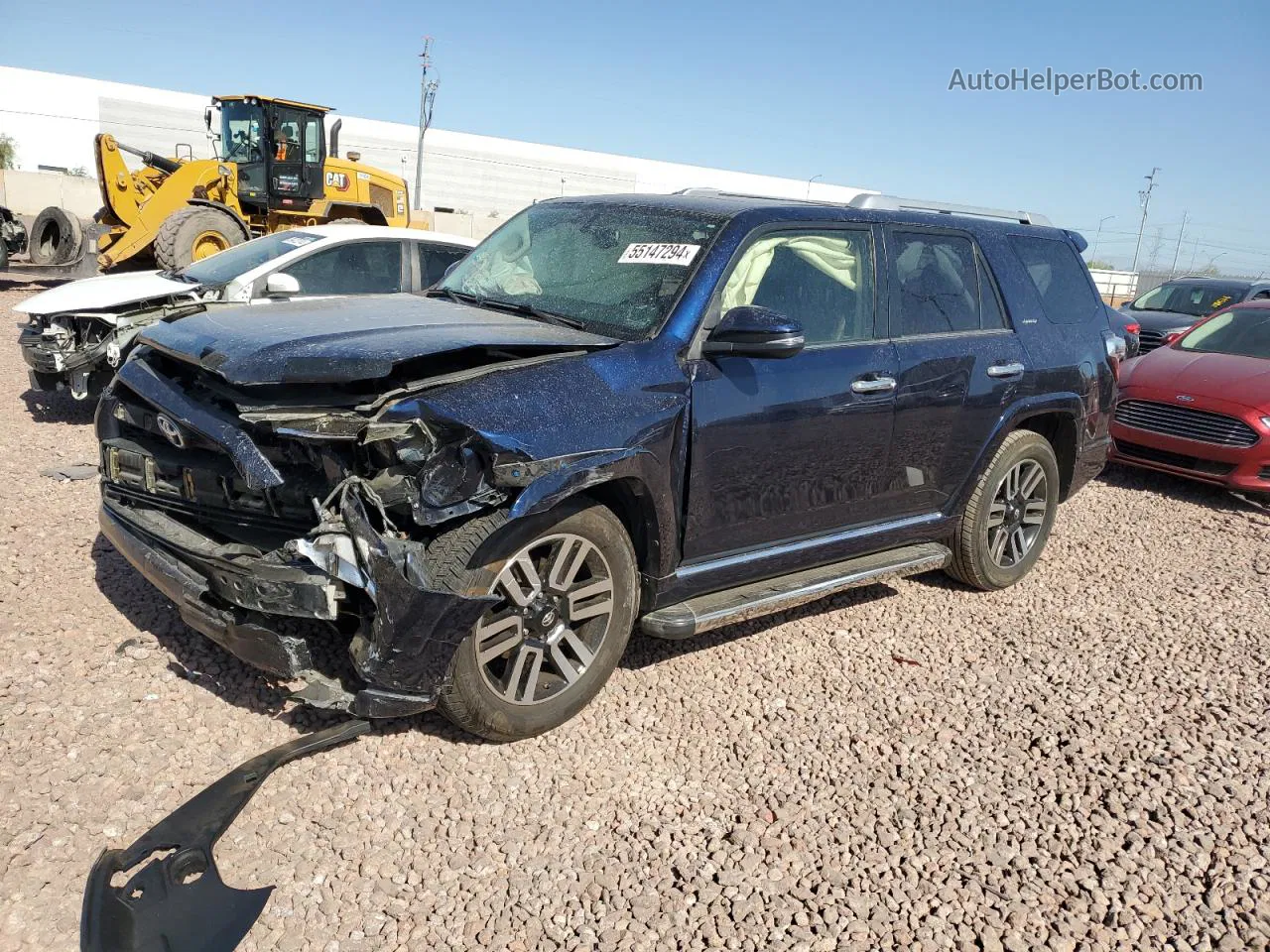 2014 Toyota 4runner Sr5 Blue vin: JTEZU5JR1E5065242