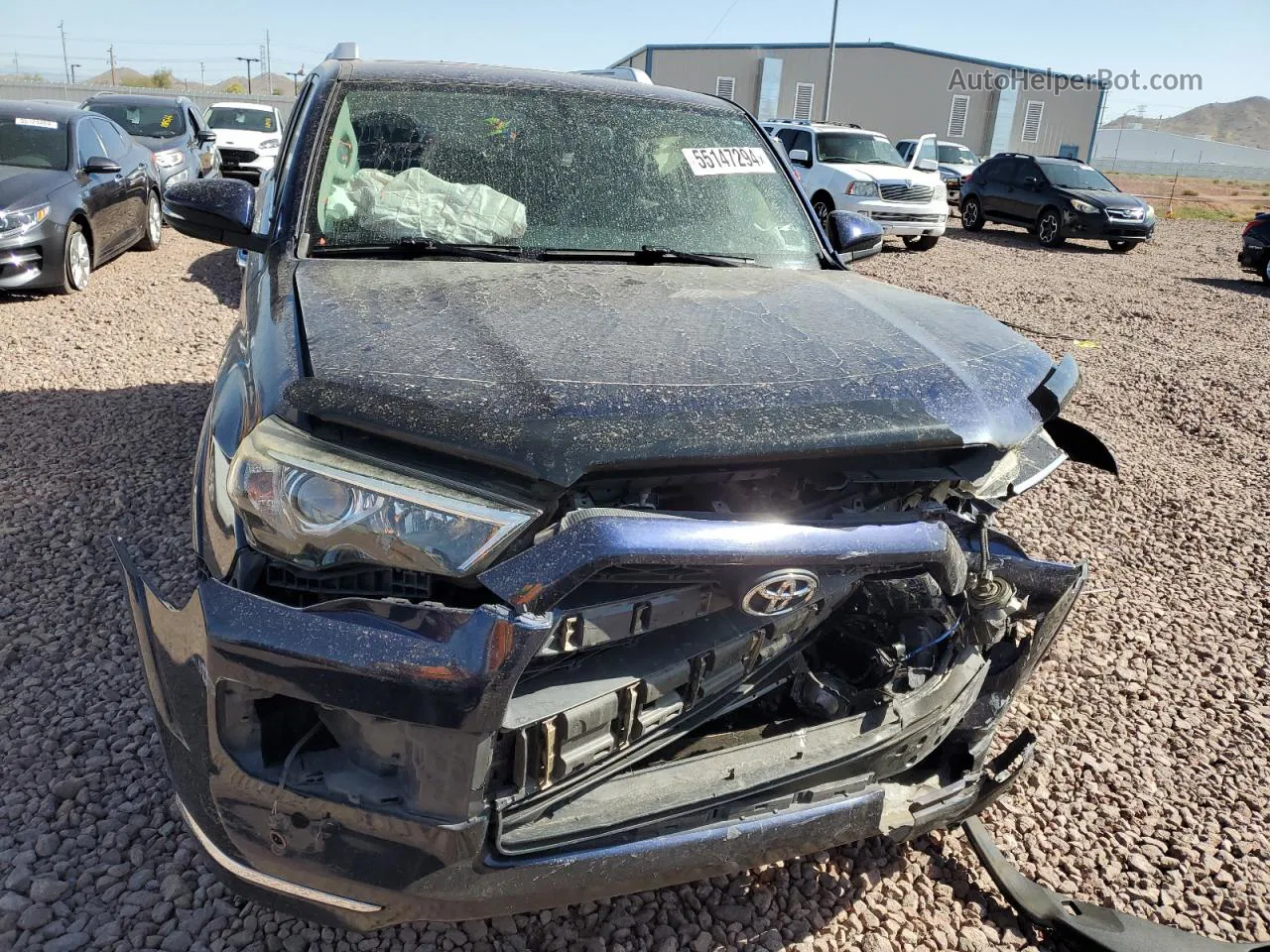 2014 Toyota 4runner Sr5 Blue vin: JTEZU5JR1E5065242