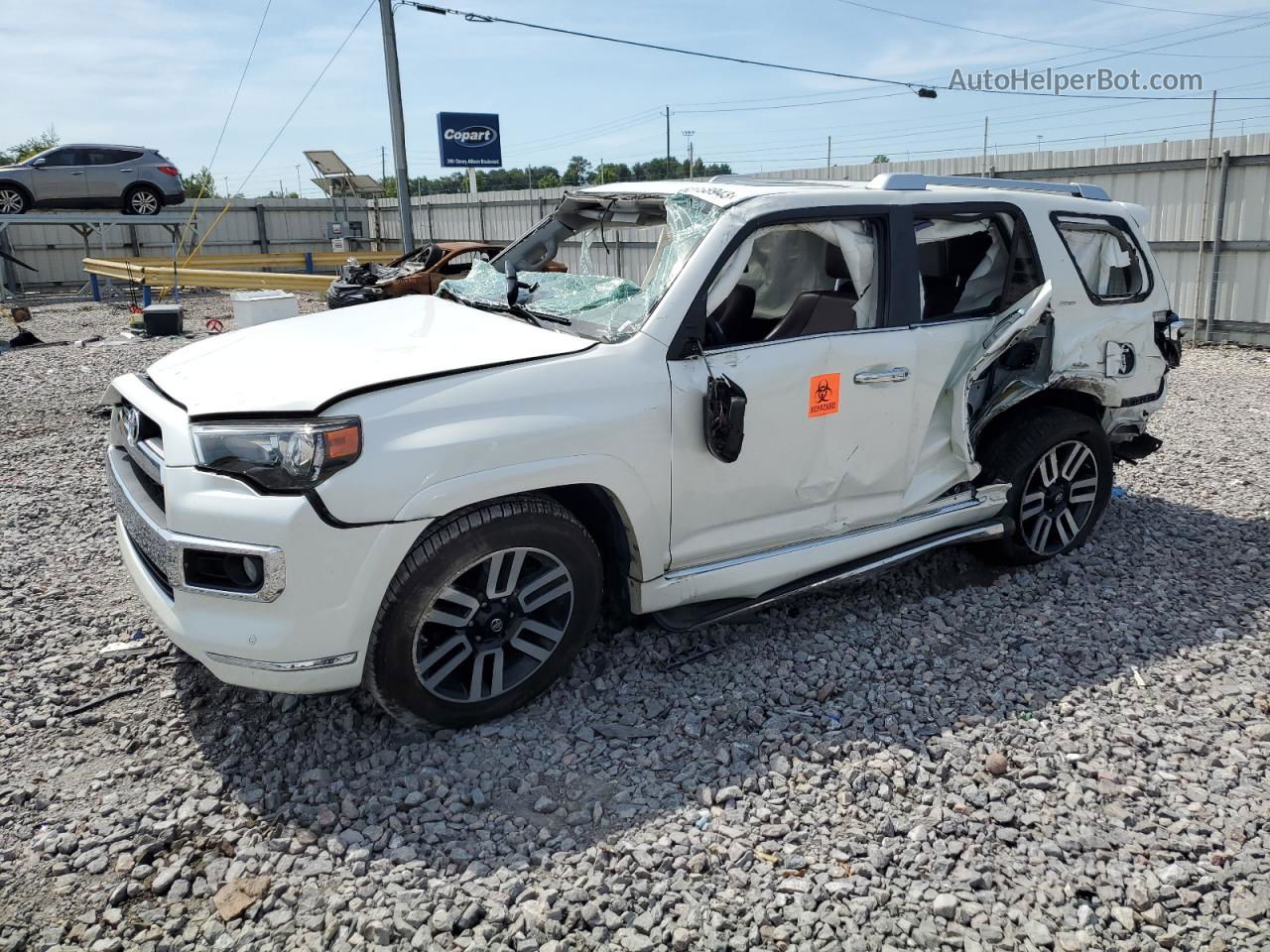 2017 Toyota 4runner Sr5 White vin: JTEZU5JR1H5158282