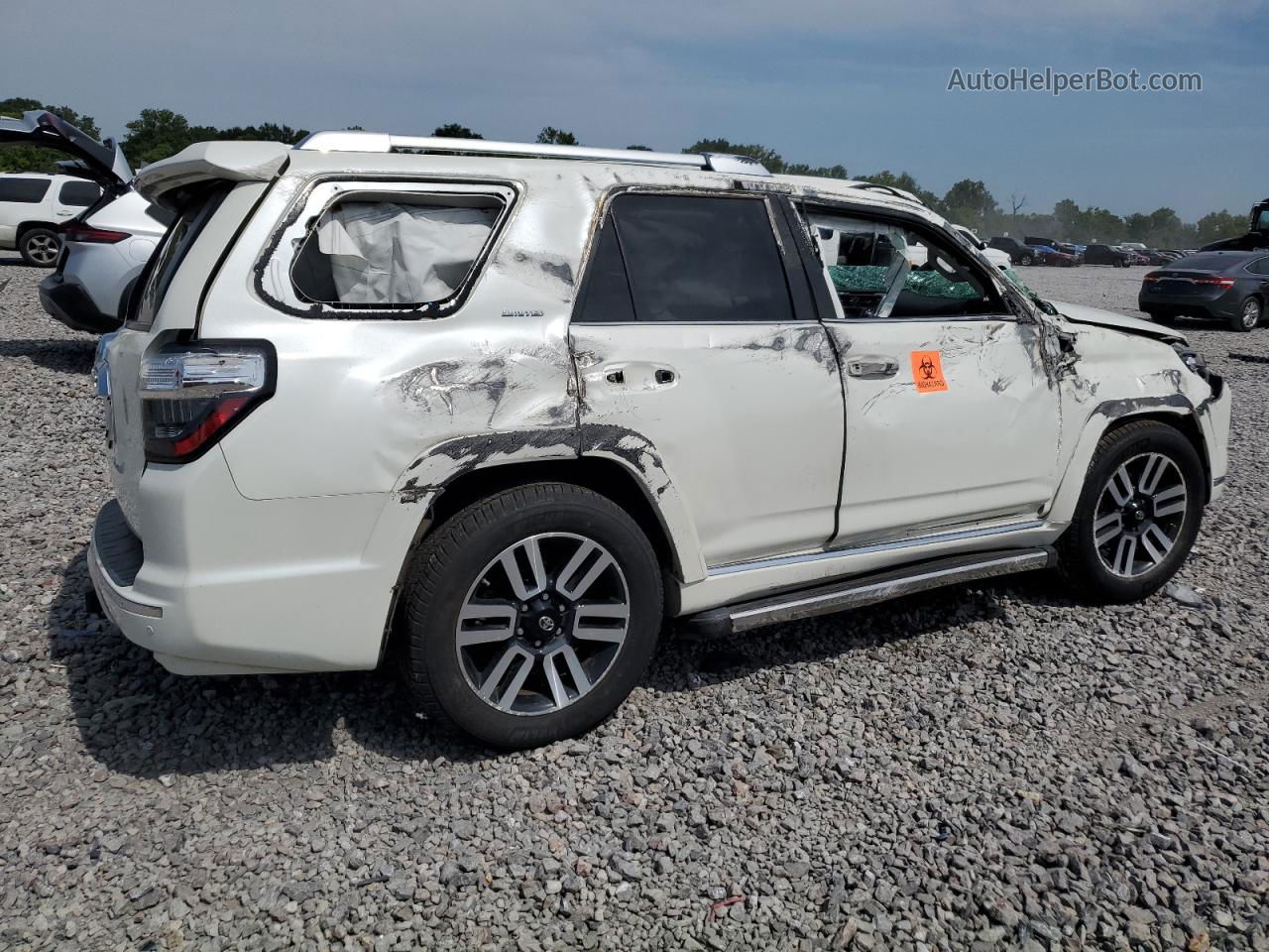 2017 Toyota 4runner Sr5 White vin: JTEZU5JR1H5158282