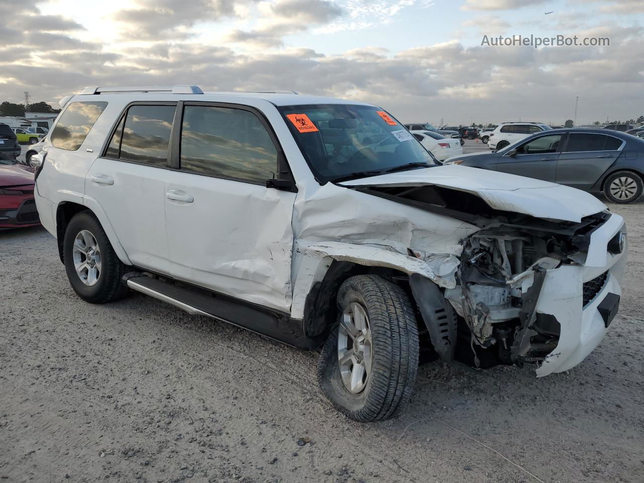 2014 Toyota 4runner Sr5 White vin: JTEZU5JR2E5071468