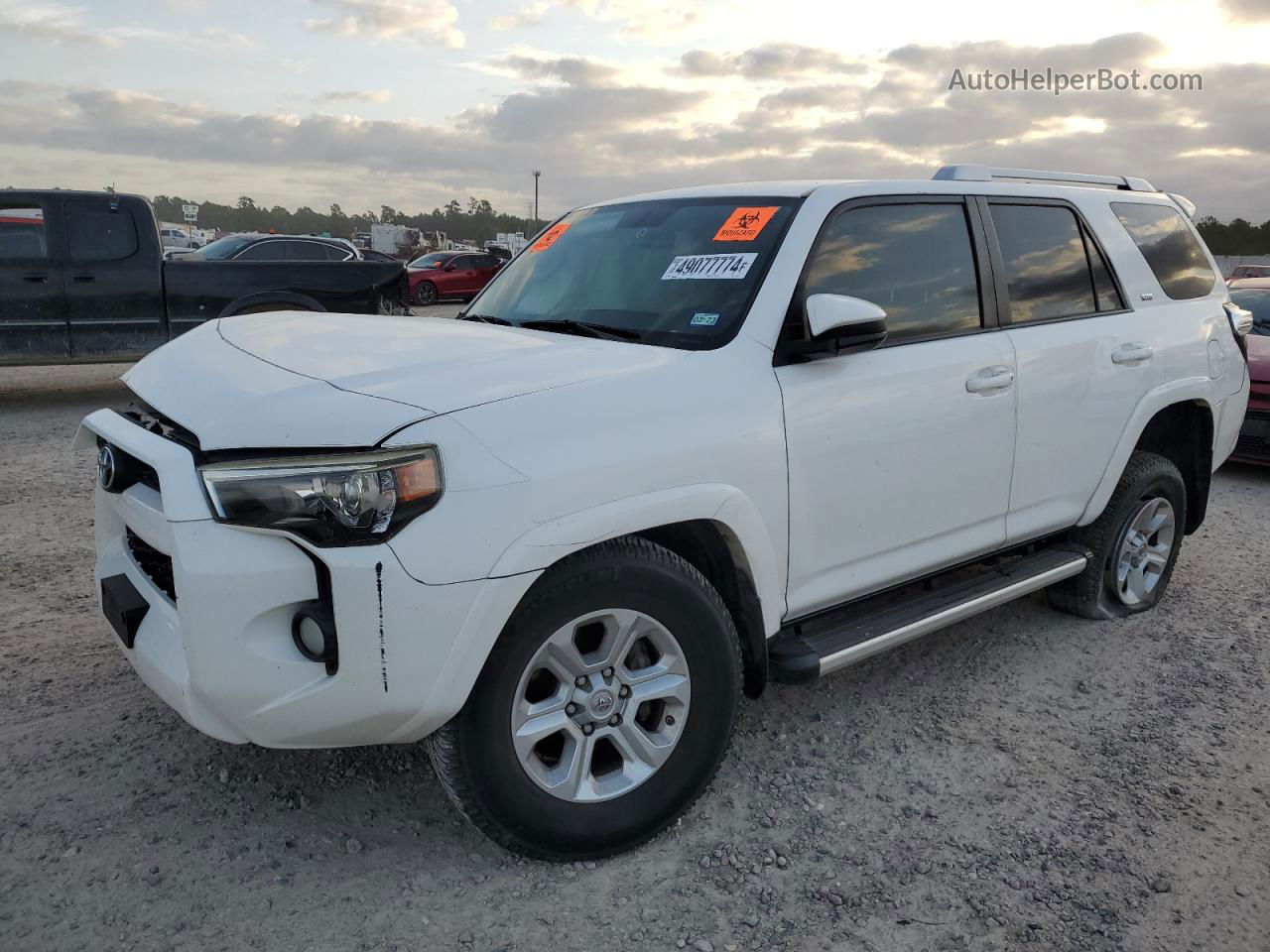 2014 Toyota 4runner Sr5 White vin: JTEZU5JR2E5071468