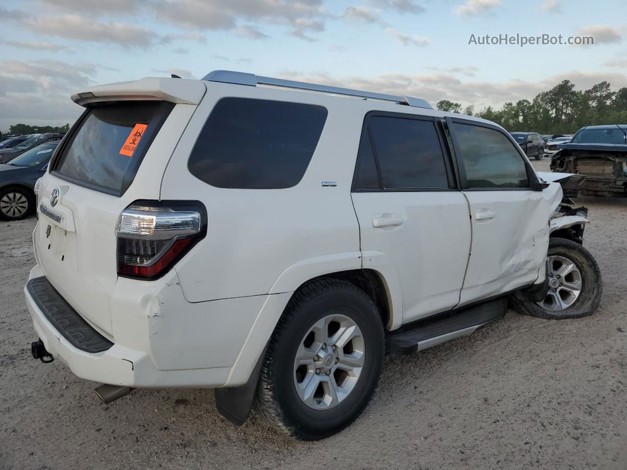 2014 Toyota 4runner Sr5 White vin: JTEZU5JR2E5071468