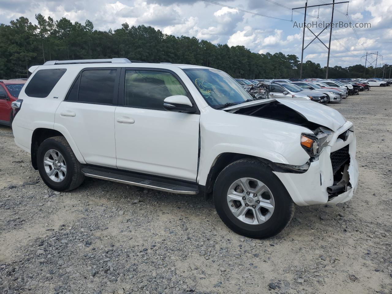 2017 Toyota 4runner Sr5 White vin: JTEZU5JR3H5156727