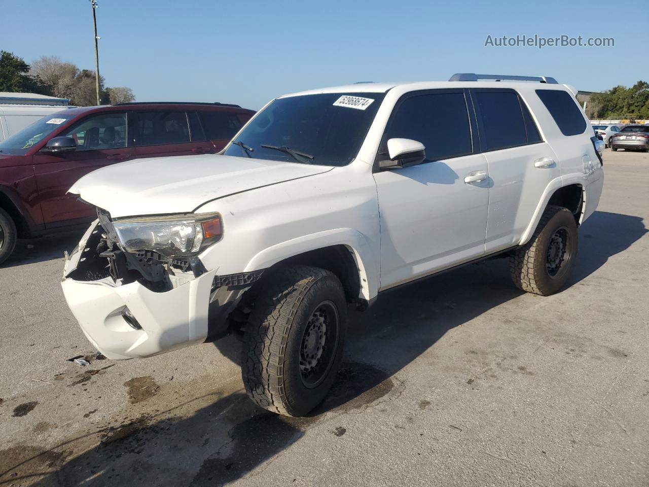 2017 Toyota 4runner Sr5 White vin: JTEZU5JR3H5157585