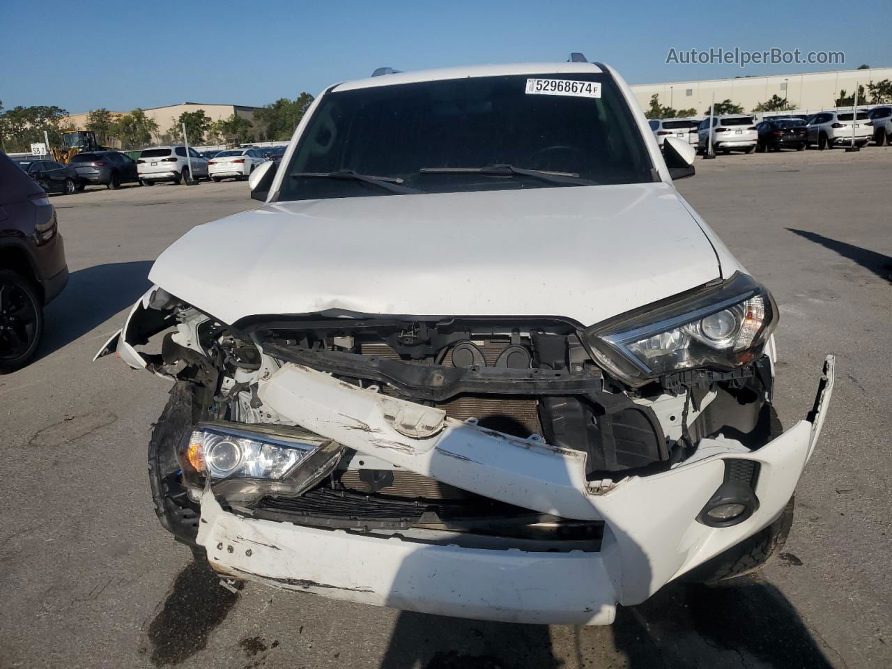 2017 Toyota 4runner Sr5 White vin: JTEZU5JR3H5157585