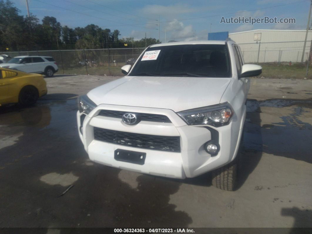 2017 Toyota 4runner Sr5 White vin: JTEZU5JR4H5148023