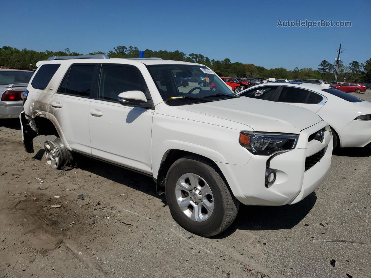 2017 Toyota 4runner Sr5 Белый vin: JTEZU5JR4H5163749