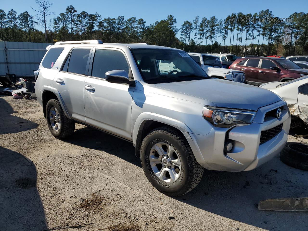 2017 Toyota 4runner Sr5 Silver vin: JTEZU5JR5H5161587