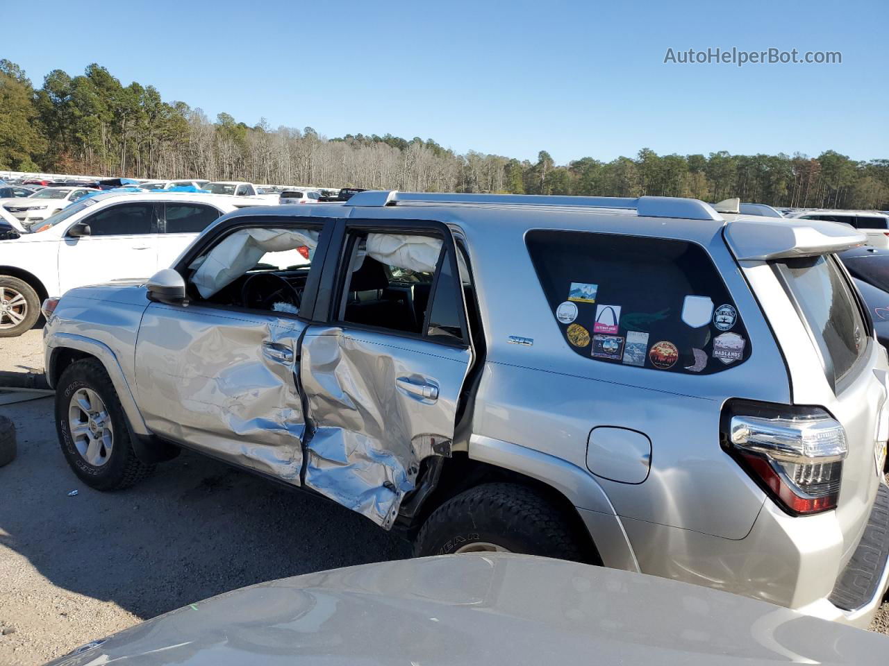 2017 Toyota 4runner Sr5 Silver vin: JTEZU5JR5H5161587