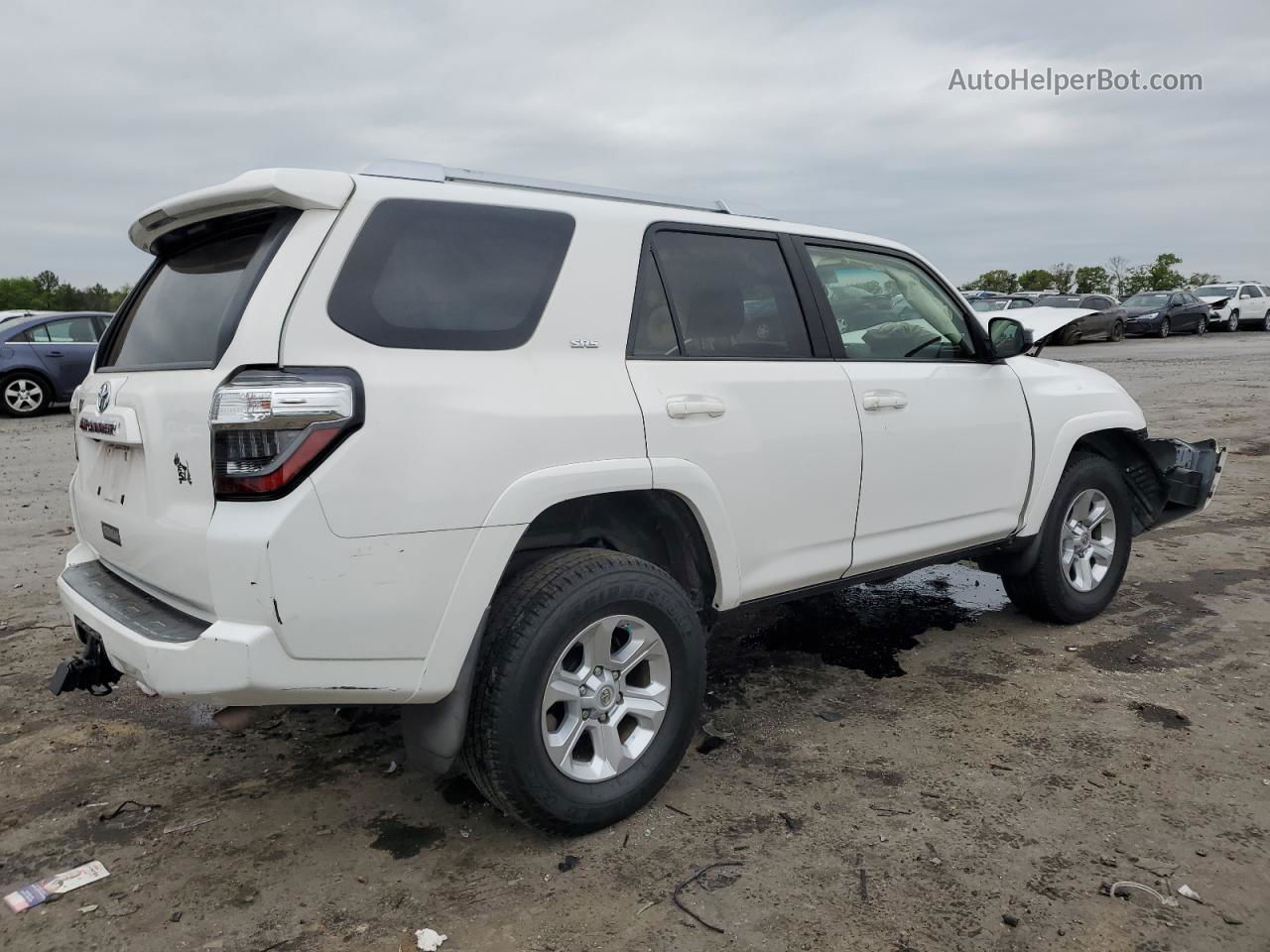 2014 Toyota 4runner Sr5 White vin: JTEZU5JR7E5066797