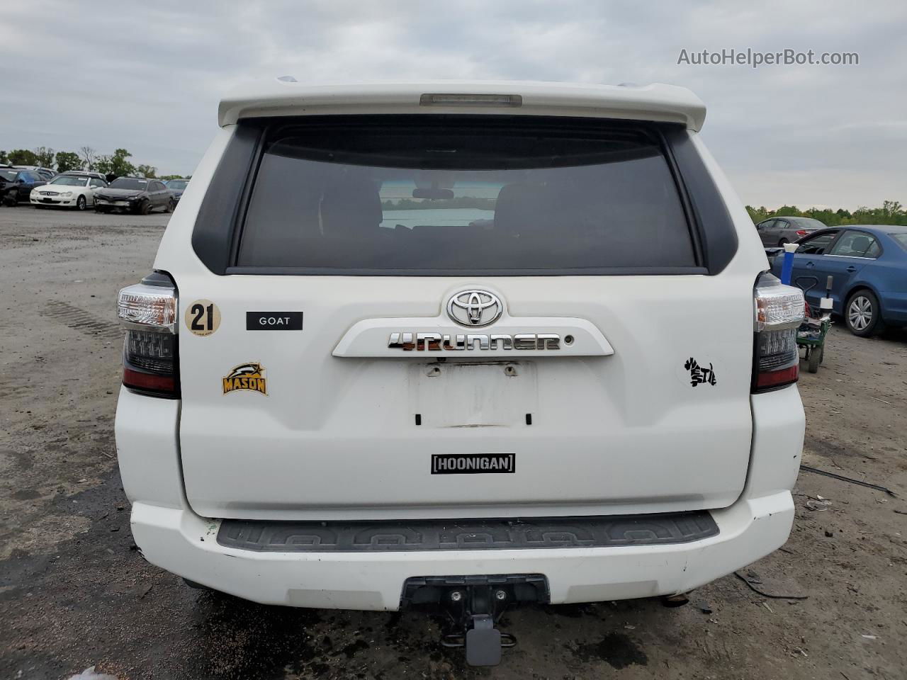 2014 Toyota 4runner Sr5 White vin: JTEZU5JR7E5066797