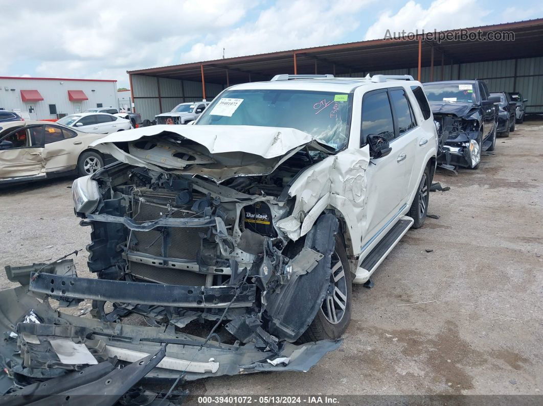 2014 Toyota 4runner Limited White vin: JTEZU5JR7E5076066