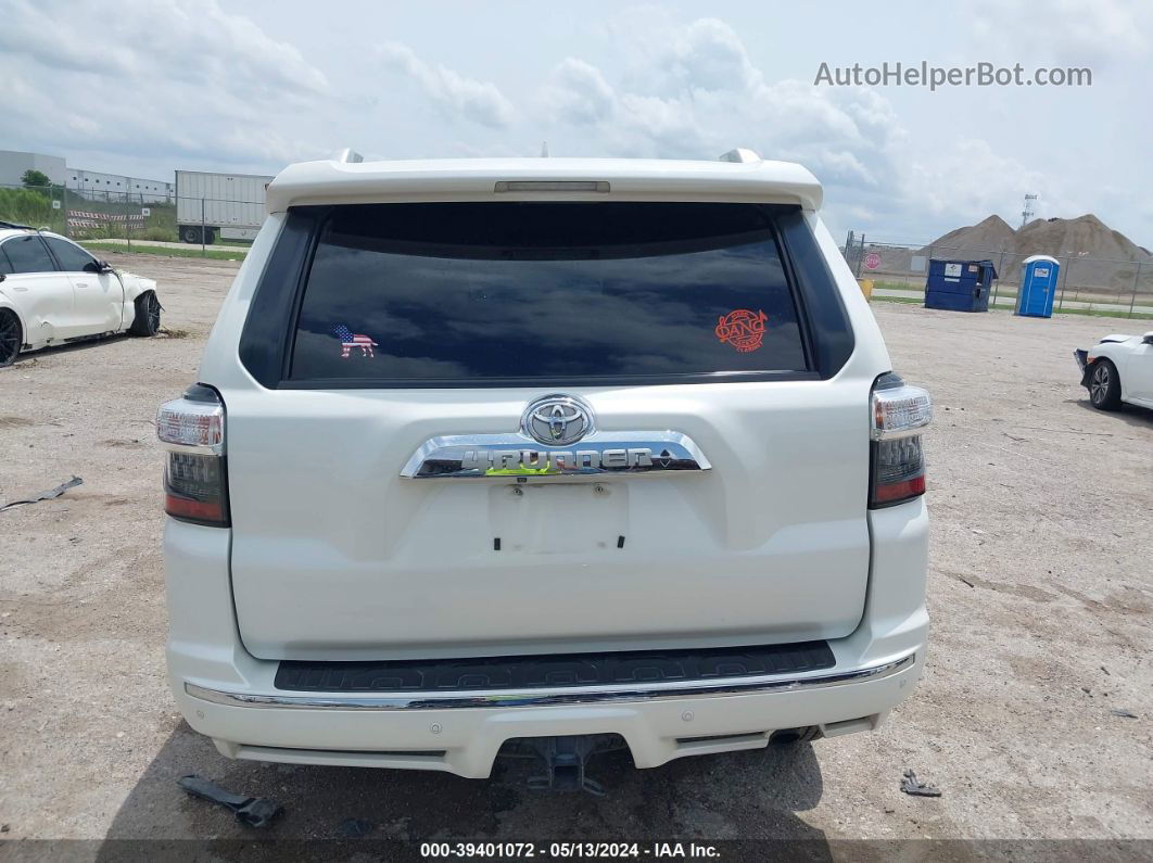 2014 Toyota 4runner Limited White vin: JTEZU5JR7E5076066