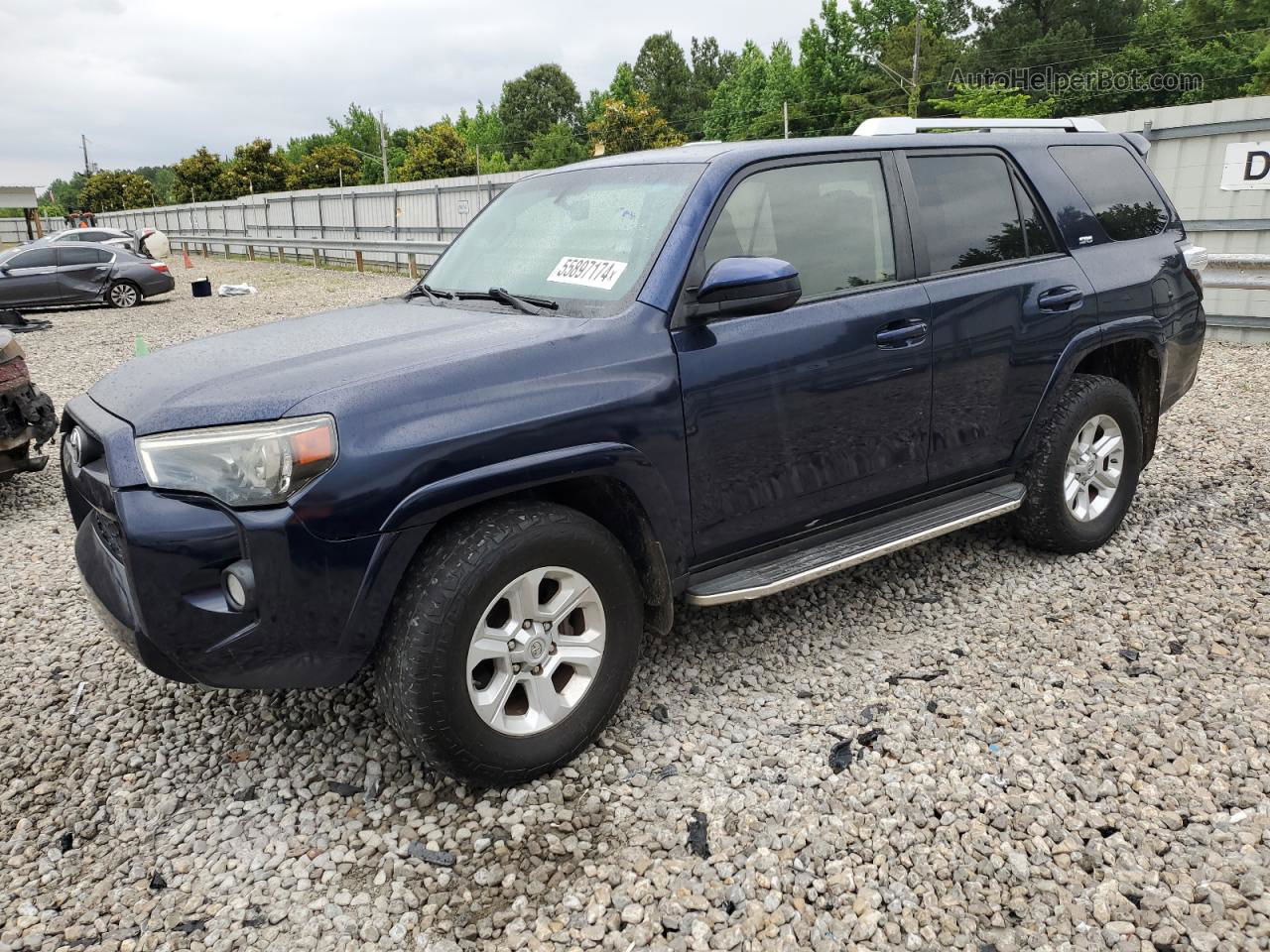 2017 Toyota 4runner Sr5 Blue vin: JTEZU5JR7H5153233