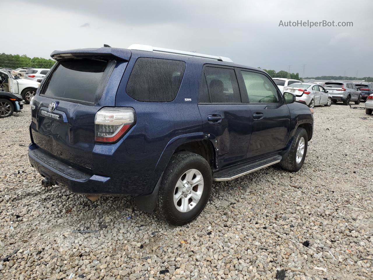 2017 Toyota 4runner Sr5 Синий vin: JTEZU5JR7H5153233