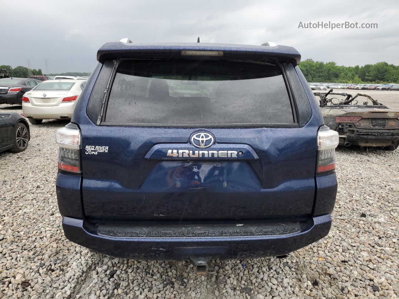 2017 Toyota 4runner Sr5 Синий vin: JTEZU5JR7H5153233