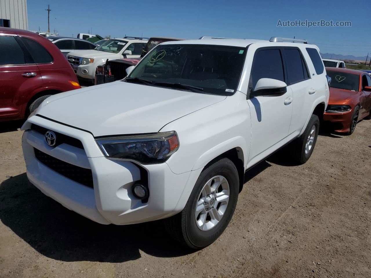 2014 Toyota 4runner Sr5 White vin: JTEZU5JR8E5076609