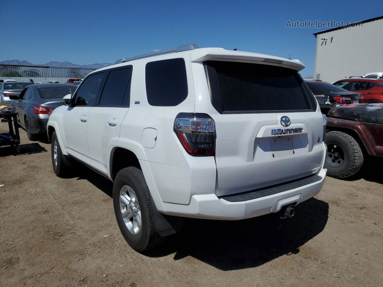 2014 Toyota 4runner Sr5 White vin: JTEZU5JR8E5076609