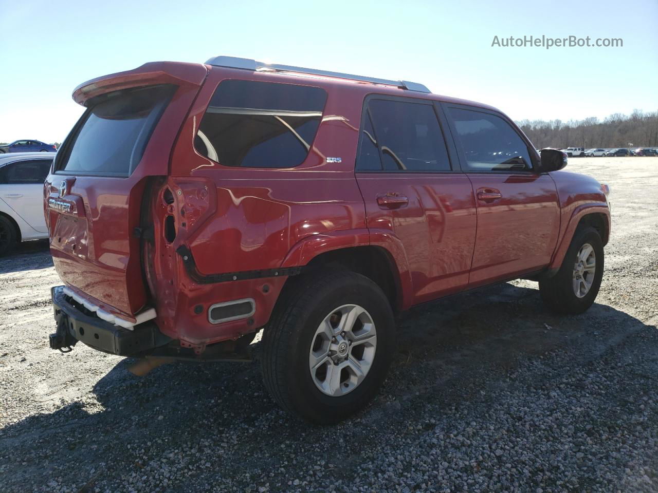 2017 Toyota 4runner Sr5 Red vin: JTEZU5JR8H5151491