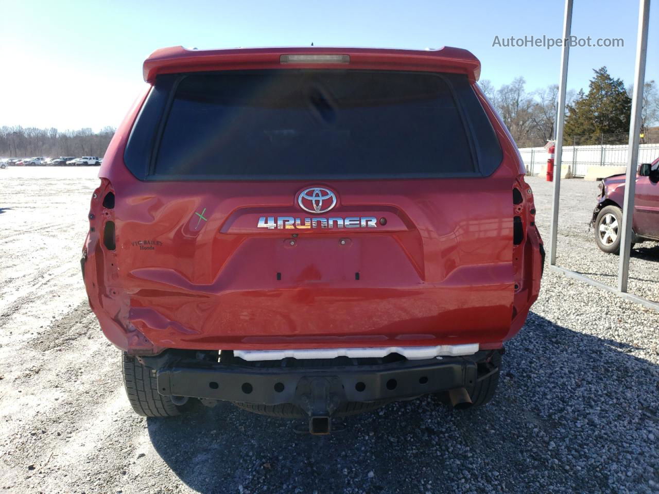 2017 Toyota 4runner Sr5 Red vin: JTEZU5JR8H5151491