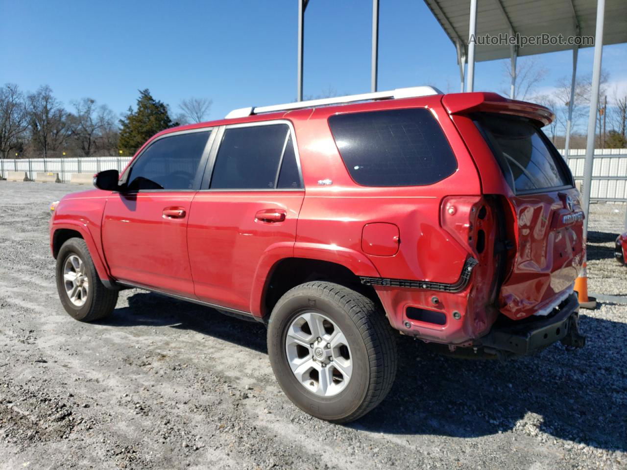 2017 Toyota 4runner Sr5 Red vin: JTEZU5JR8H5151491