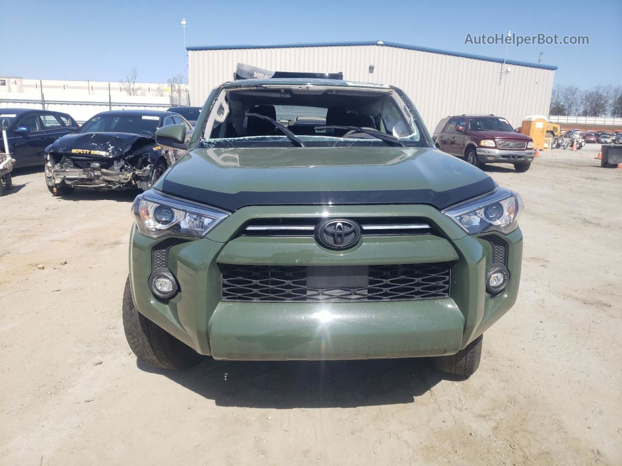 2021 Toyota 4runner Sr5 Green vin: JTEZU5JR8M5241959