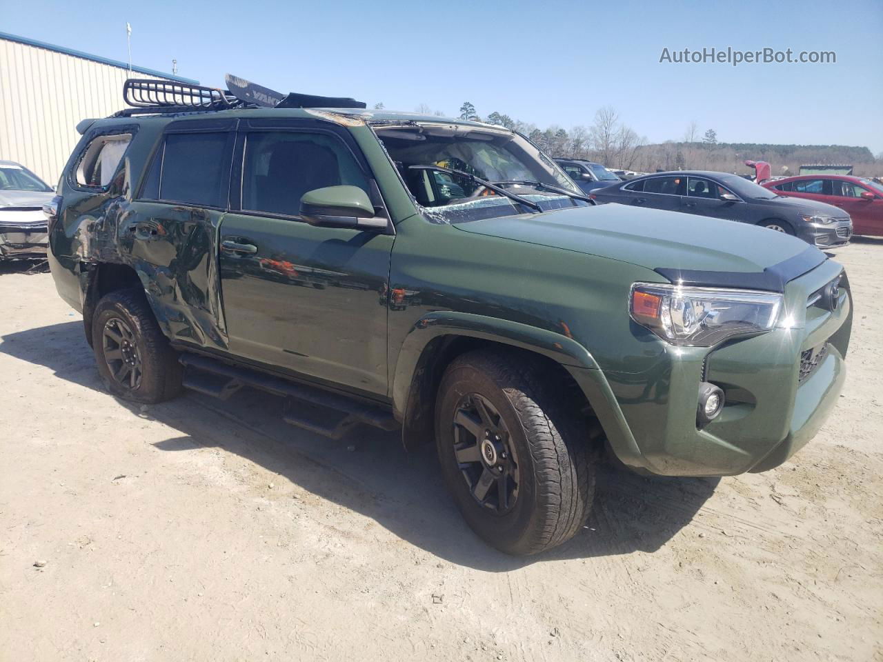 2021 Toyota 4runner Sr5 Green vin: JTEZU5JR8M5241959