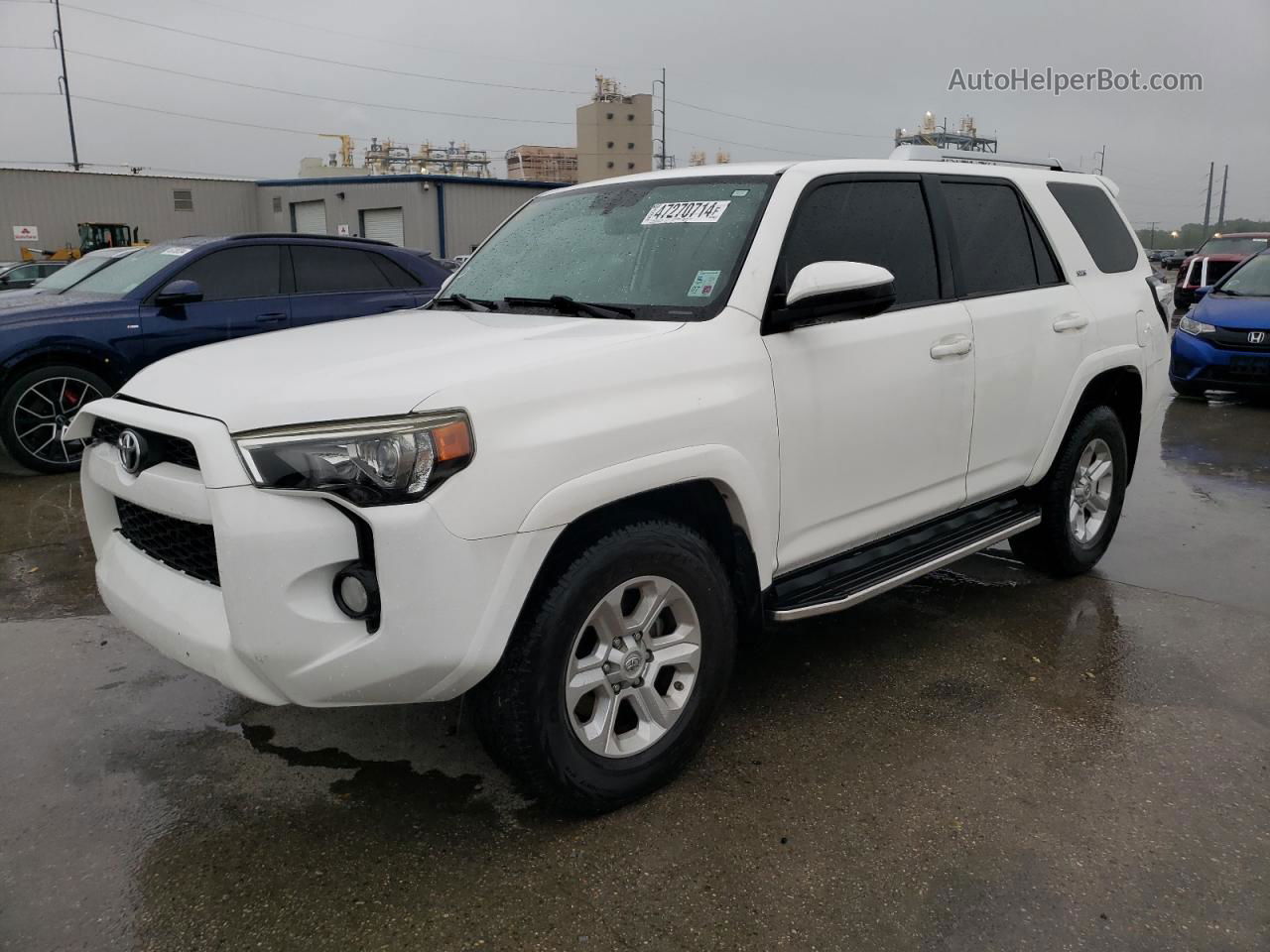 2014 Toyota 4runner Sr5 White vin: JTEZU5JR9E5072388