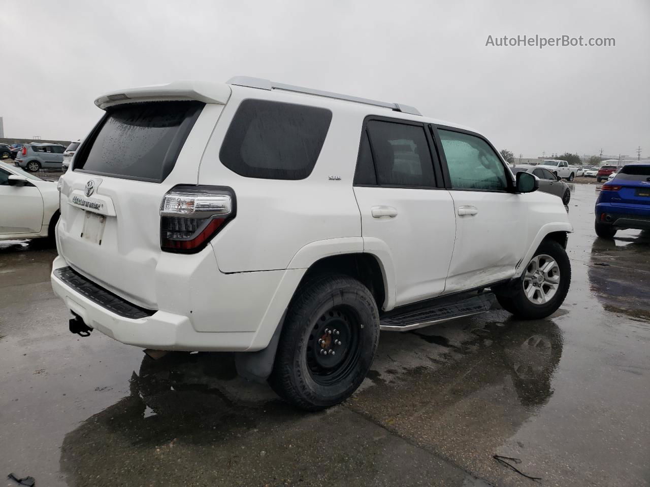 2014 Toyota 4runner Sr5 White vin: JTEZU5JR9E5072388