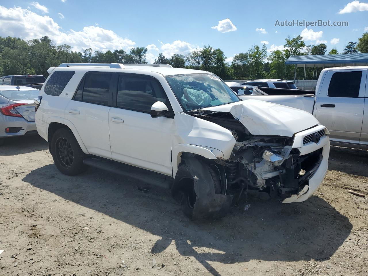 2017 Toyota 4runner Sr5 White vin: JTEZU5JR9H5156781