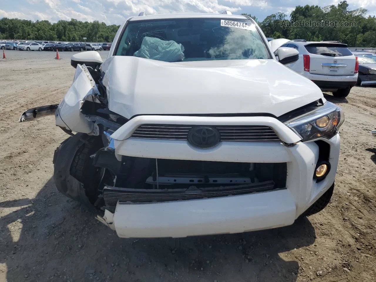 2017 Toyota 4runner Sr5 White vin: JTEZU5JR9H5156781