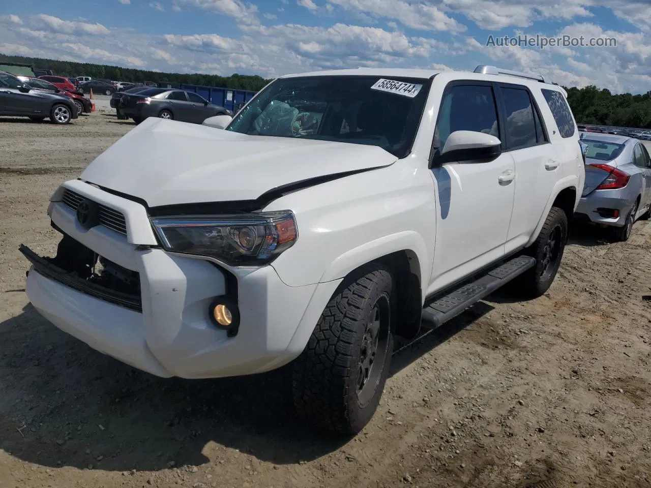 2017 Toyota 4runner Sr5 Белый vin: JTEZU5JR9H5156781