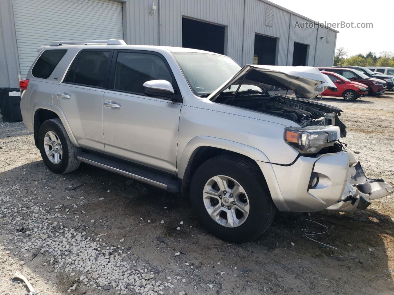 2017 Toyota 4runner Sr5 Silver vin: JTEZU5JRXH5155381