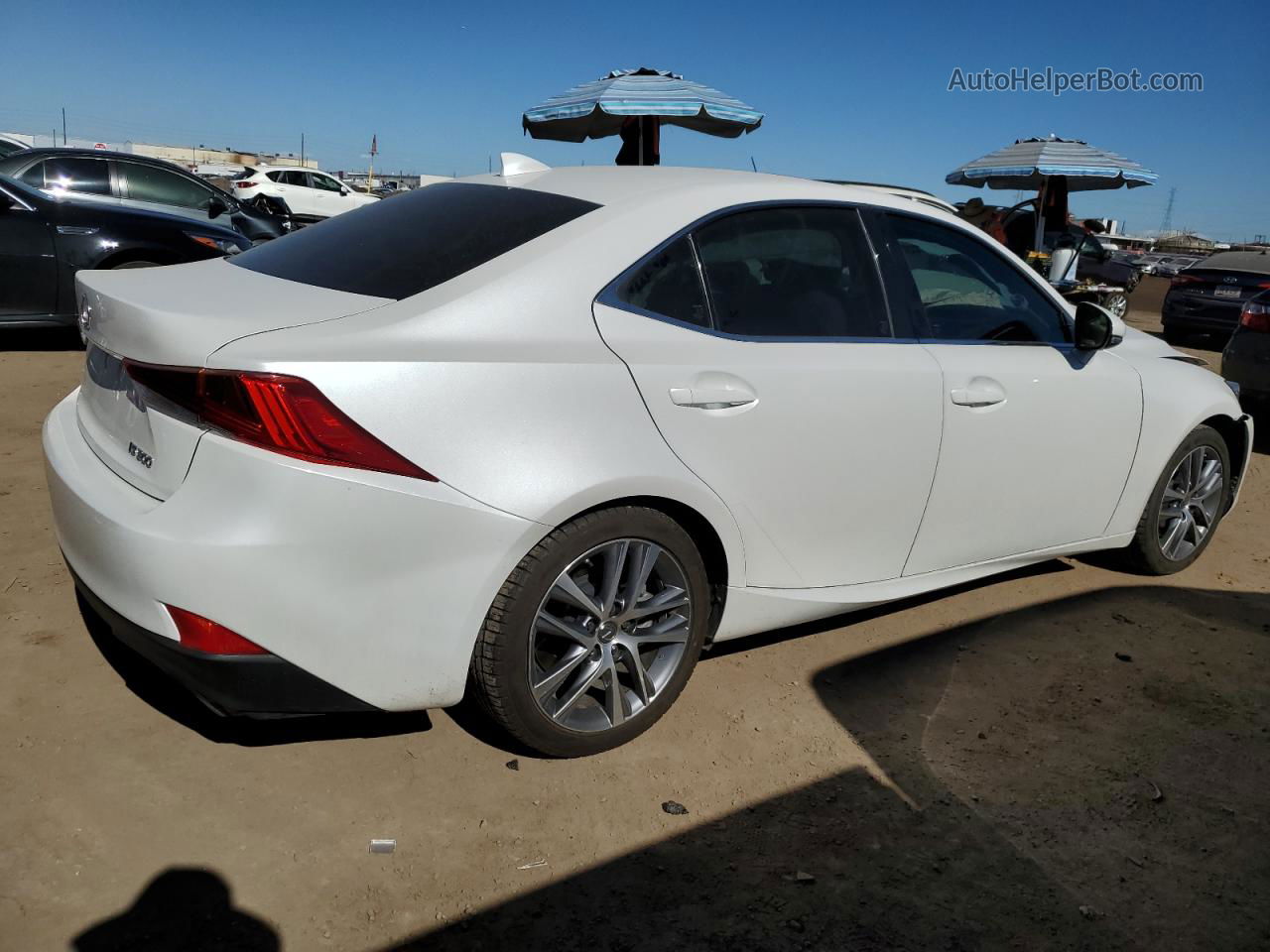 2020 Lexus Is 300 White vin: JTHAA1D21L5102464