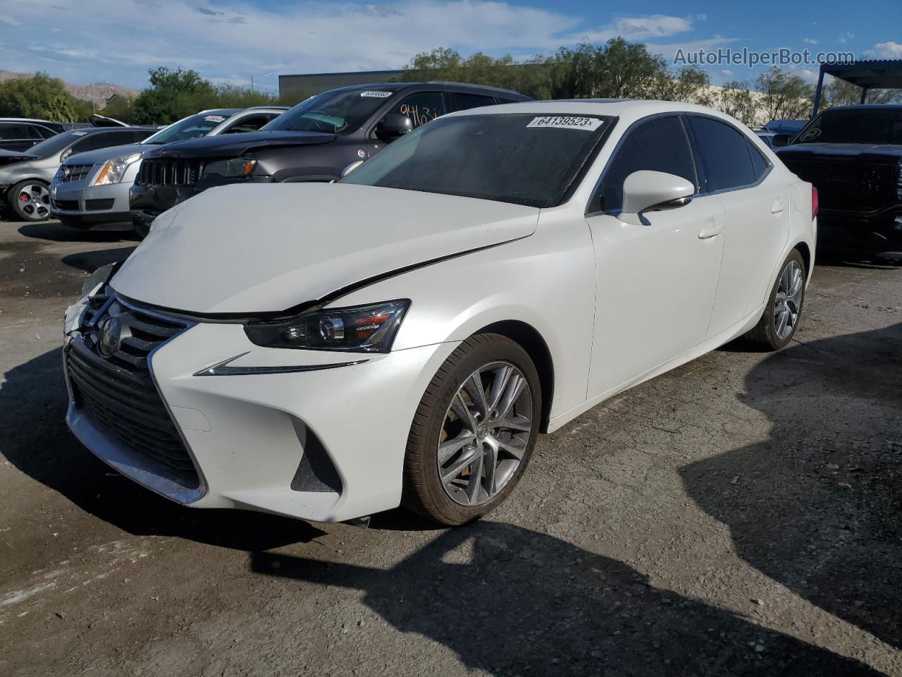 2020 Lexus Is 300 White vin: JTHAA1D21L5105705