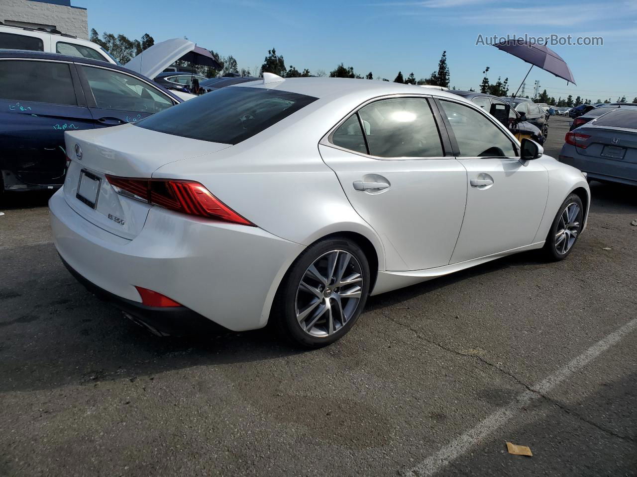 2020 Lexus Is 300 White vin: JTHAA1D25L5108851