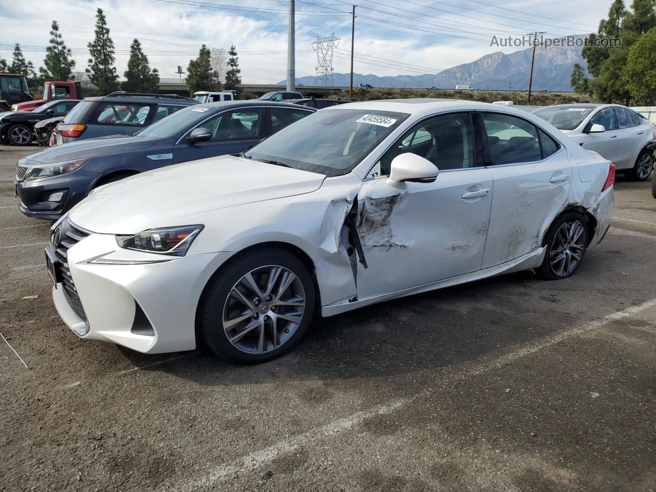 2020 Lexus Is 300 White vin: JTHAA1D25L5108851