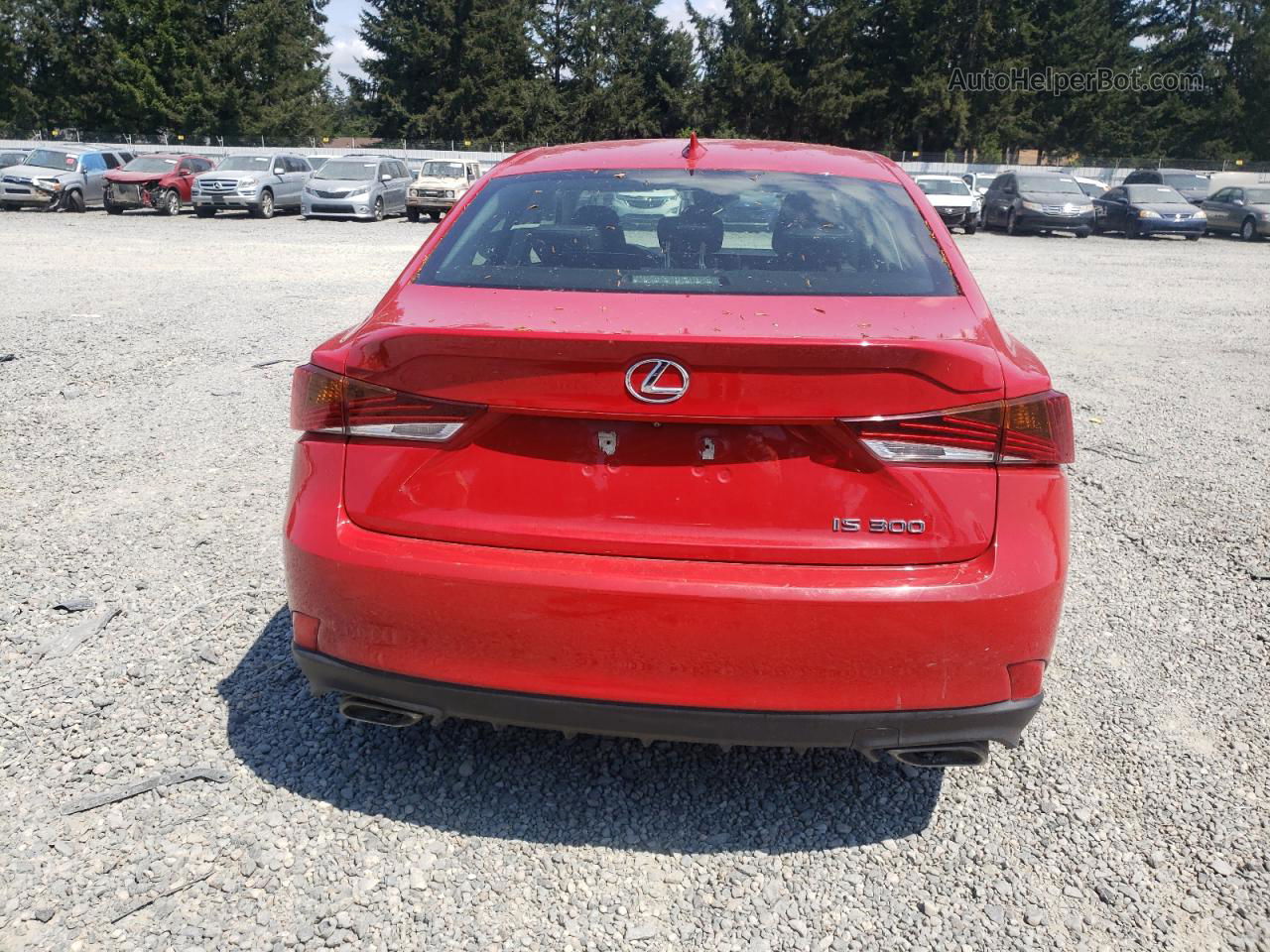 2020 Lexus Is 300 Red vin: JTHAA1D2XL5102981