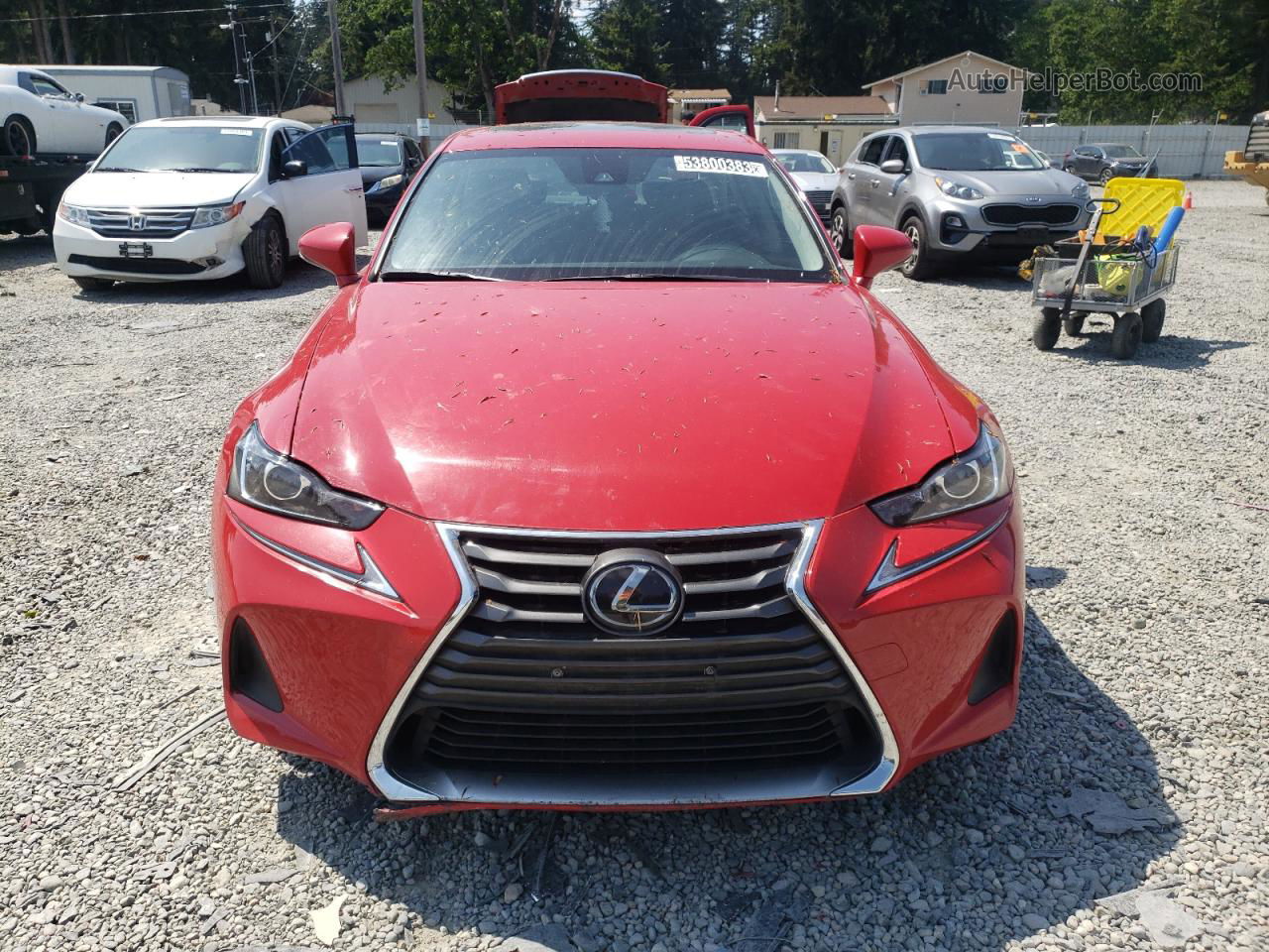 2020 Lexus Is 300 Red vin: JTHAA1D2XL5102981