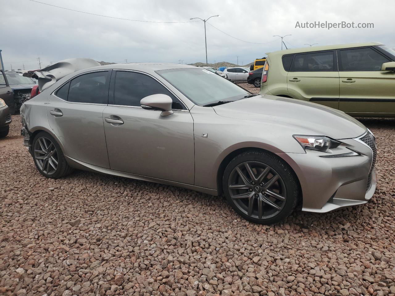 2016 Lexus Is 200t Silver vin: JTHBA1D20G5012717