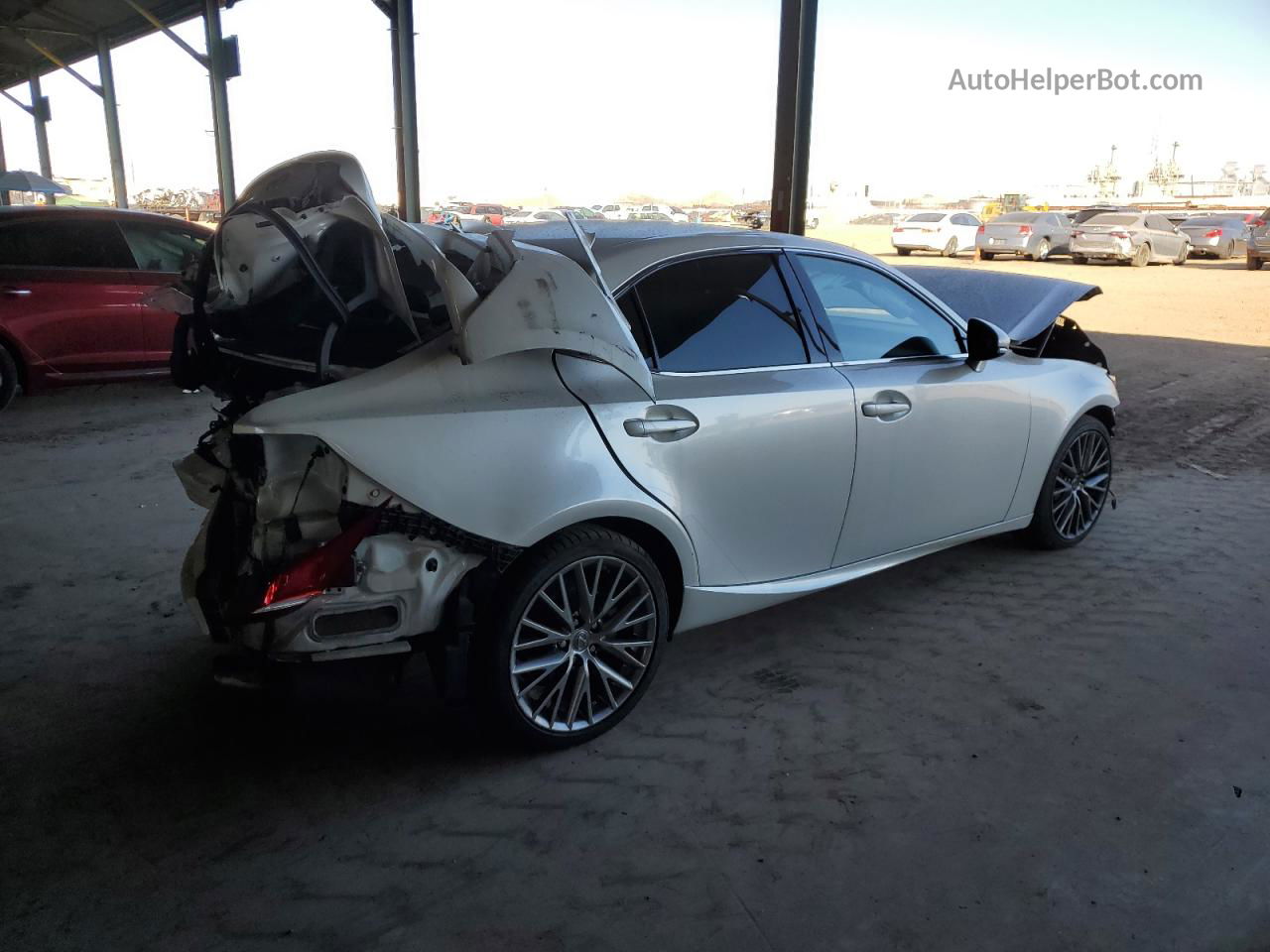 2016 Lexus Is 200t White vin: JTHBA1D20G5037486