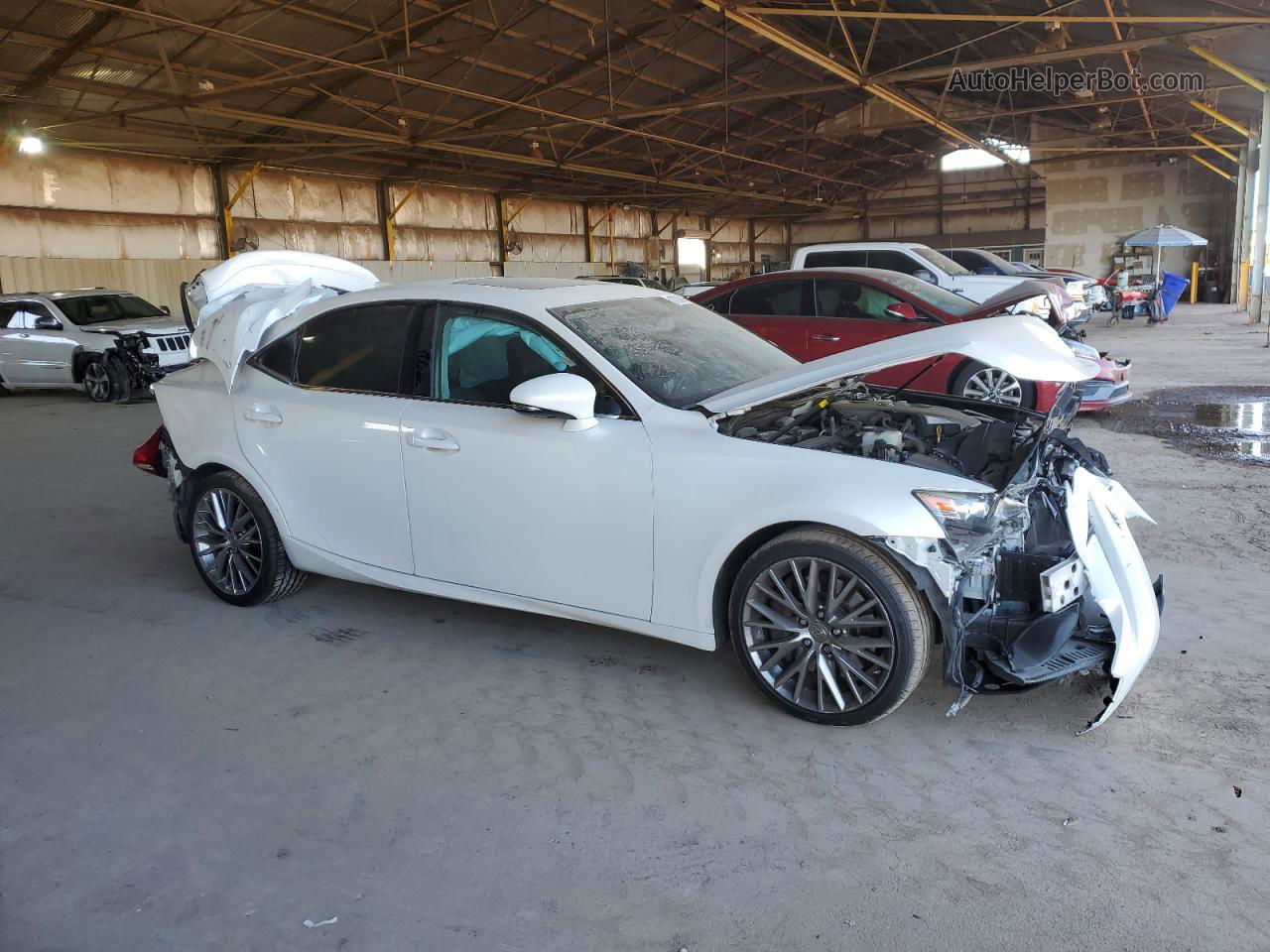 2016 Lexus Is 200t White vin: JTHBA1D20G5037486