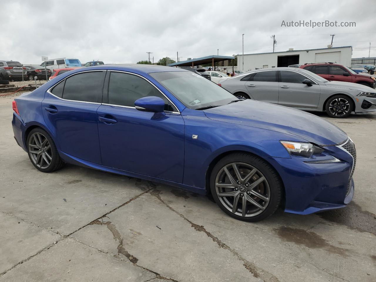 2016 Lexus Is 200t Blue vin: JTHBA1D21G5008157