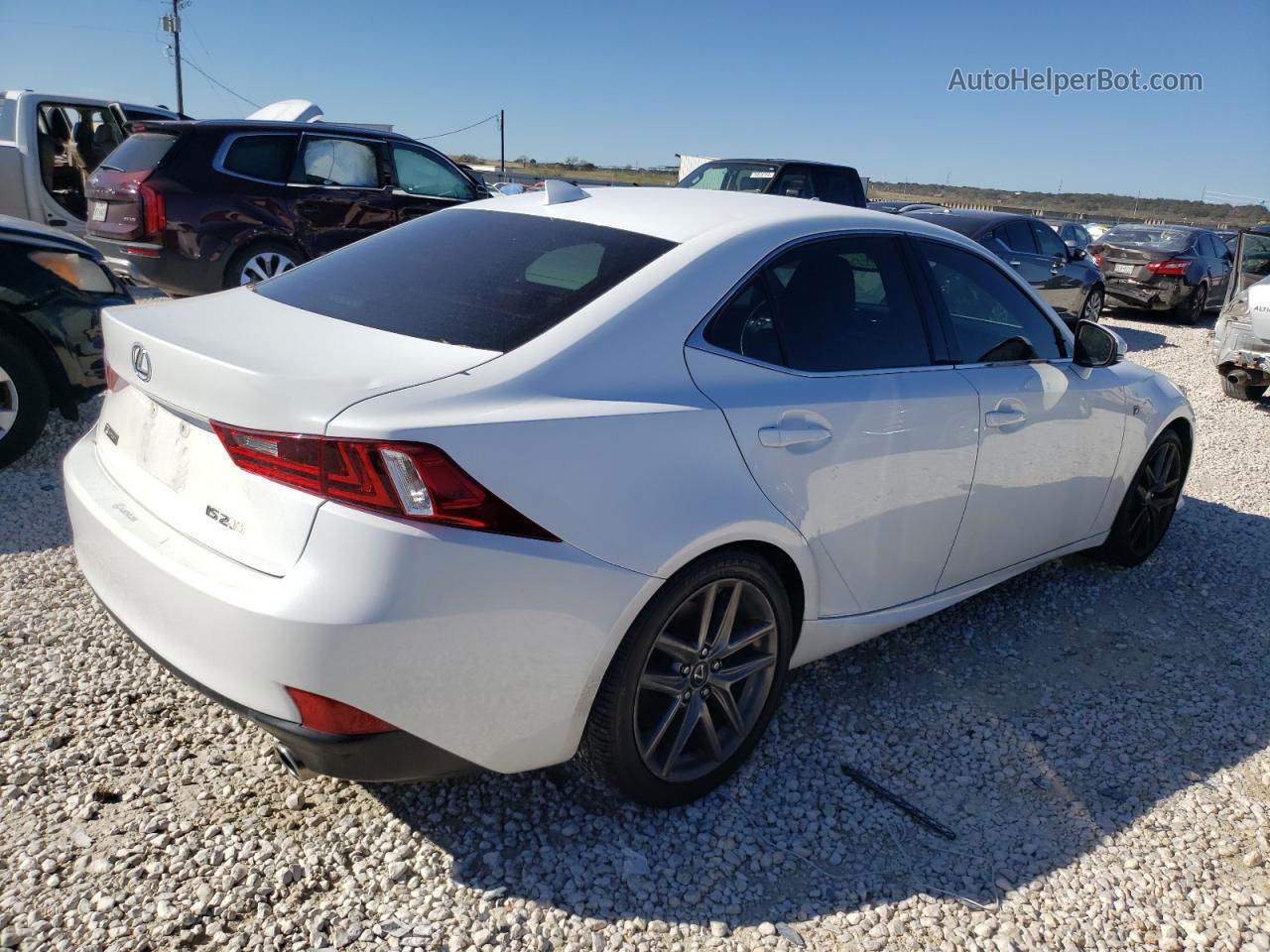 2016 Lexus Is 200t Белый vin: JTHBA1D21G5025587