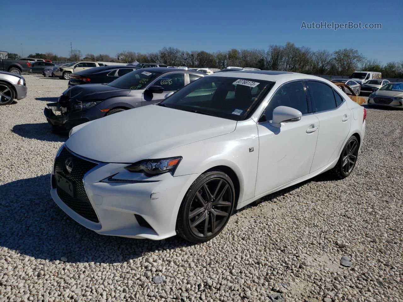 2016 Lexus Is 200t Белый vin: JTHBA1D21G5025587