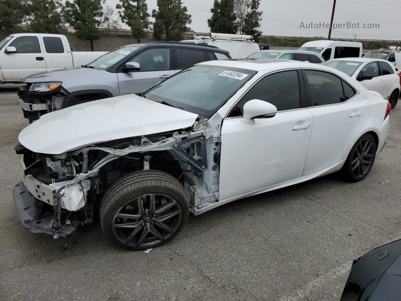 2016 Lexus Is 200t White vin: JTHBA1D22G5002271