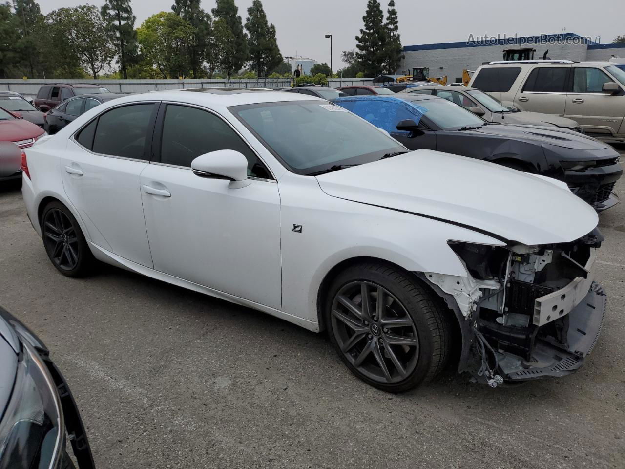 2016 Lexus Is 200t White vin: JTHBA1D22G5002271